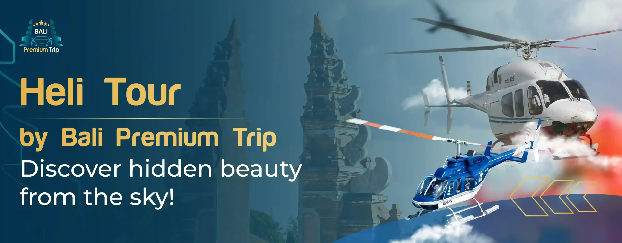 banner heli tour by bali premium trip