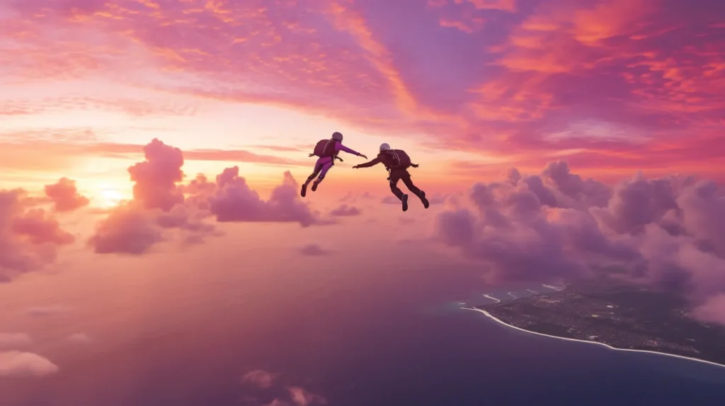 Bali Skydiver Sunset | Bali Premium Trip