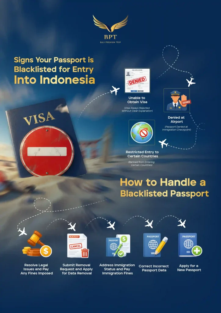 Infografis Sign of Passport Blacklisted | Bali Premium Trip