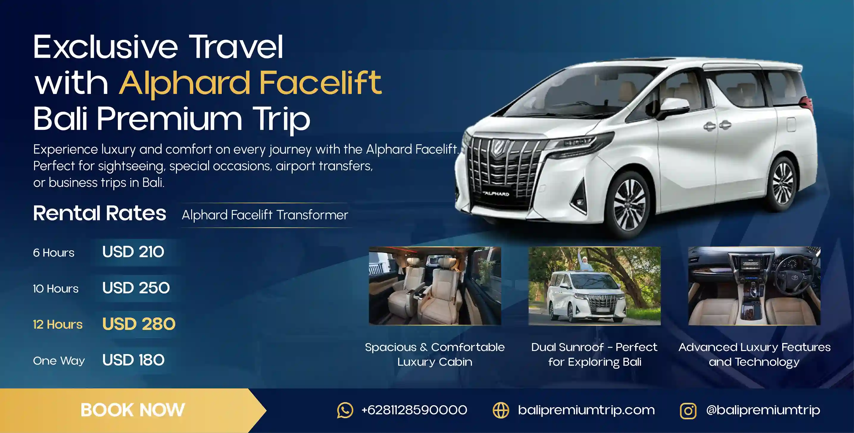 Alphard Rental Price in Bali | Bali Premium Trip