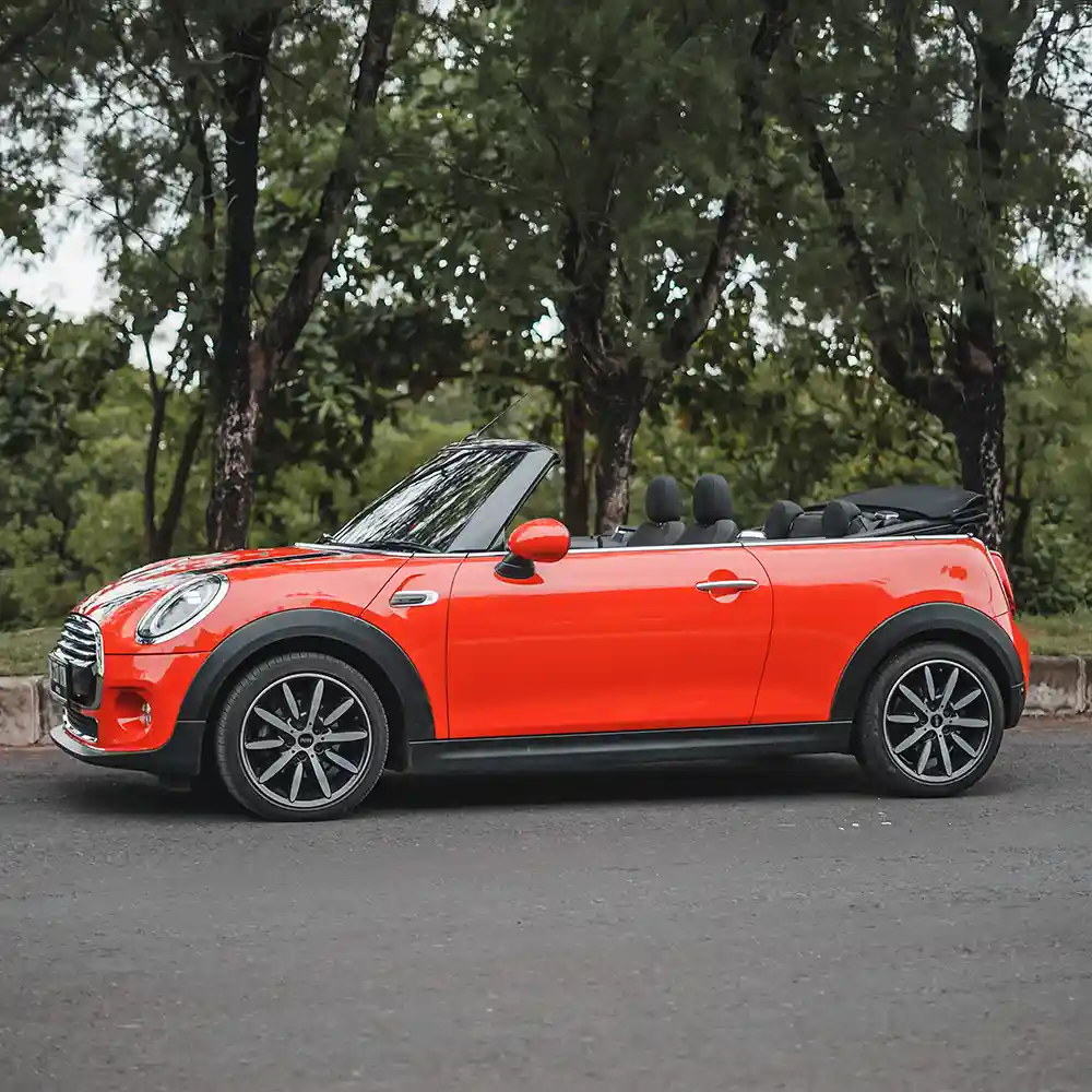 Sewa Mini Cooper Cabrio Orange Bali Bali Premium Trip