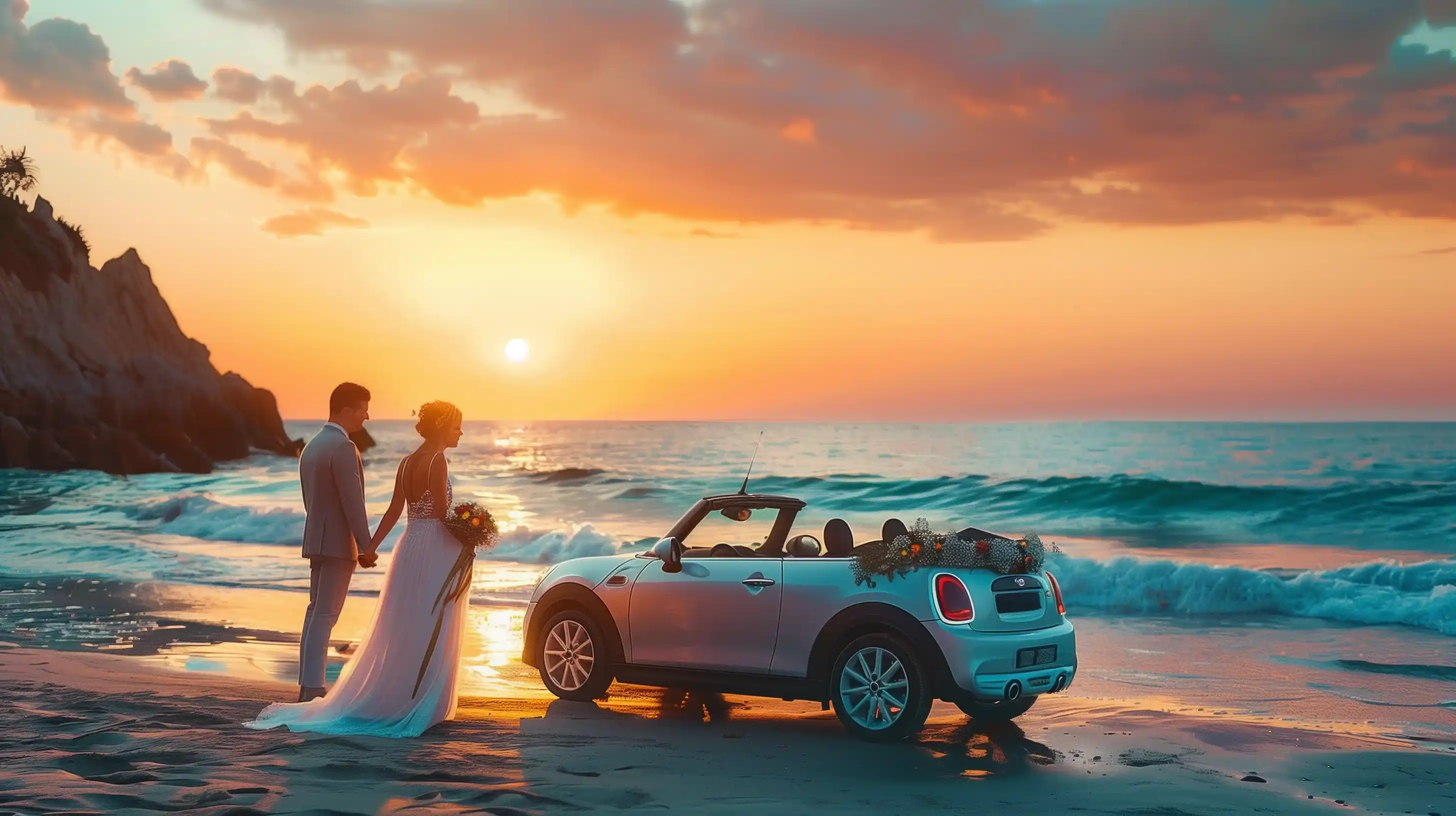 Wedding with Mini Cooper - BaliPremium Trip