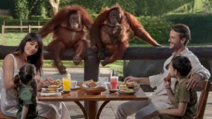 Breakfast with Orangutan at Bali Zoo