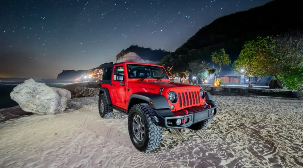 Sewa Mobil Jeep Rubicon Wrangler Red | Jeep & SUV | Bali Premium Trip