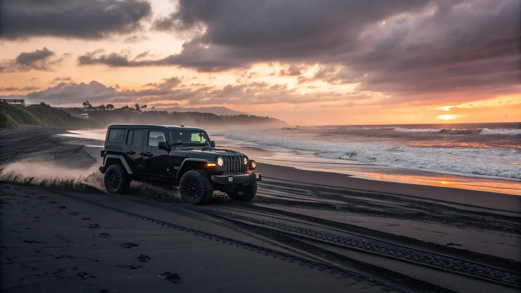 Jeep Tour Bali di pantai pasir hitam | Bali Premium Trip