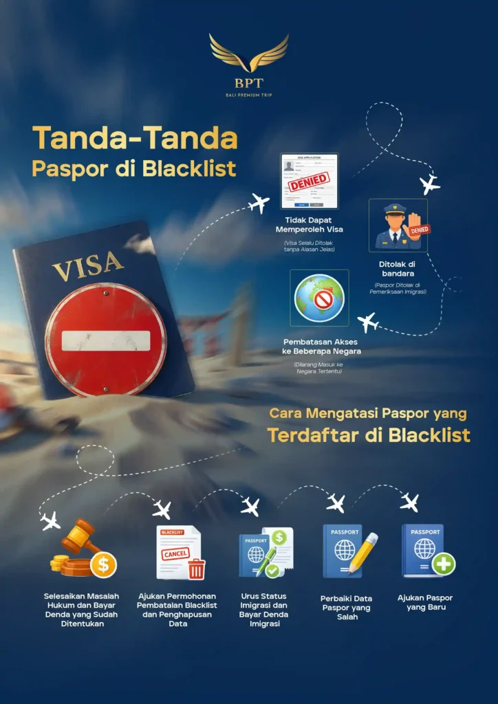 Infografis Tanda Paspor di Blacklist | Bali Premium Trip