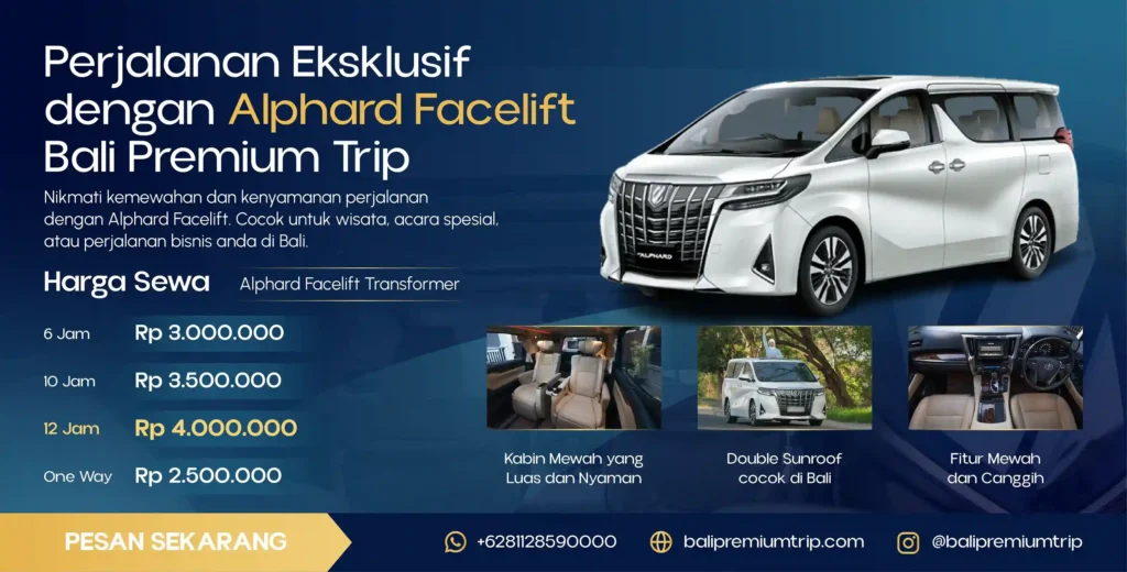Harga Sewa Alphard di Bali | Bali Premium Trip
