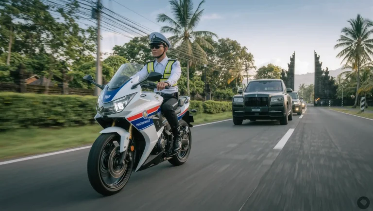 police escort bali